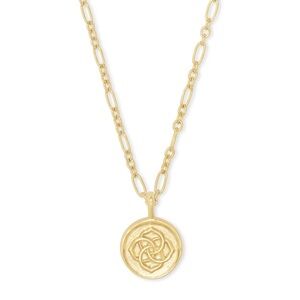 NWOT Kendra Scott Dira Coin Pendant Necklace in Gold